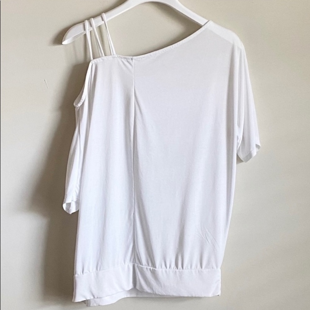 White Birch One Shoulder Top White Size M